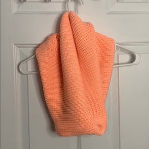 Orange Knit Gap Infinity Scarf